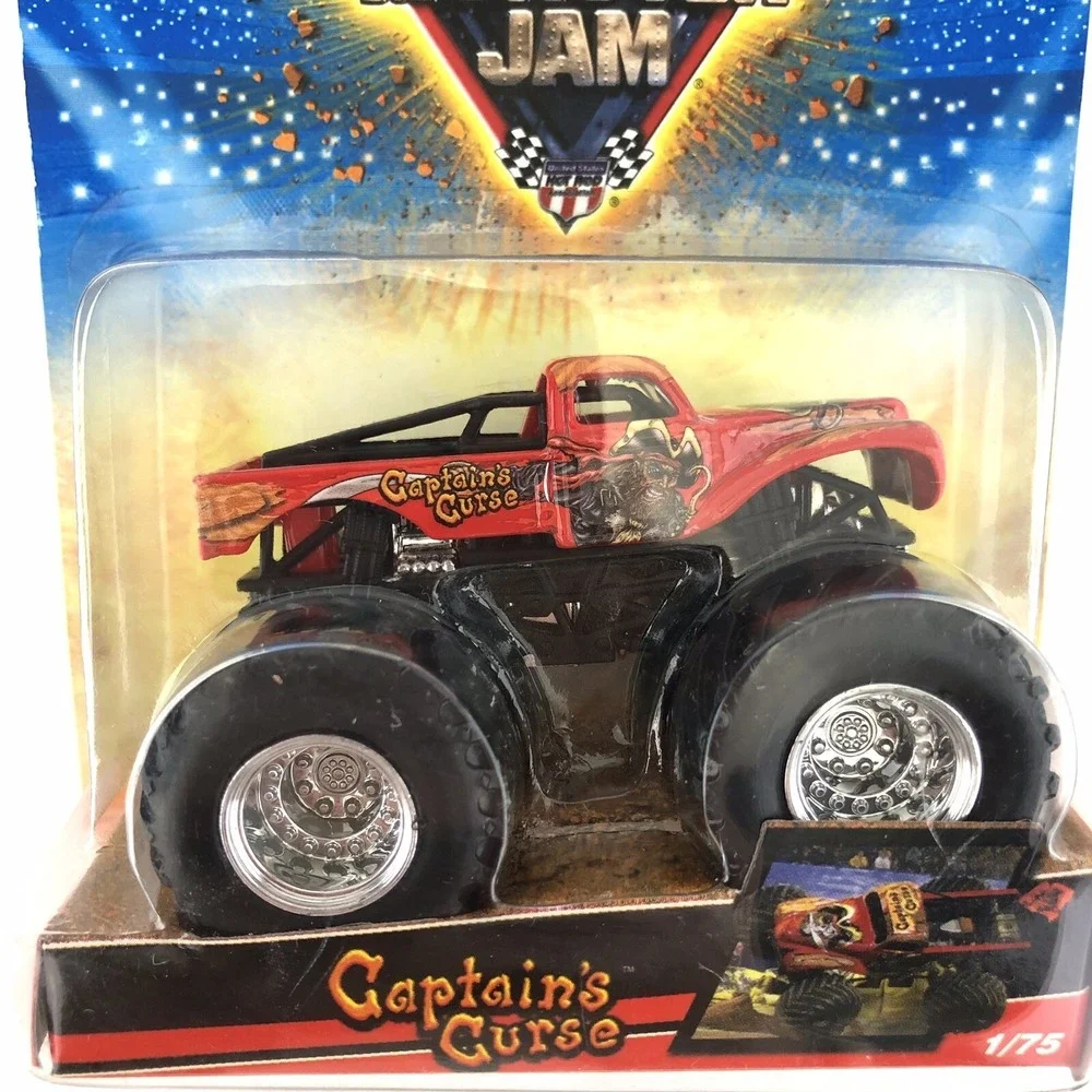 Hot Wheels Monster Jam CAPTAIN'S CURSE Monster Truck Red 1/75 Diecast 1/64‎ New